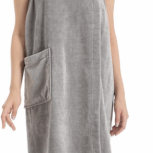 Damenbadetuch mit verstellbaren Knöpfen